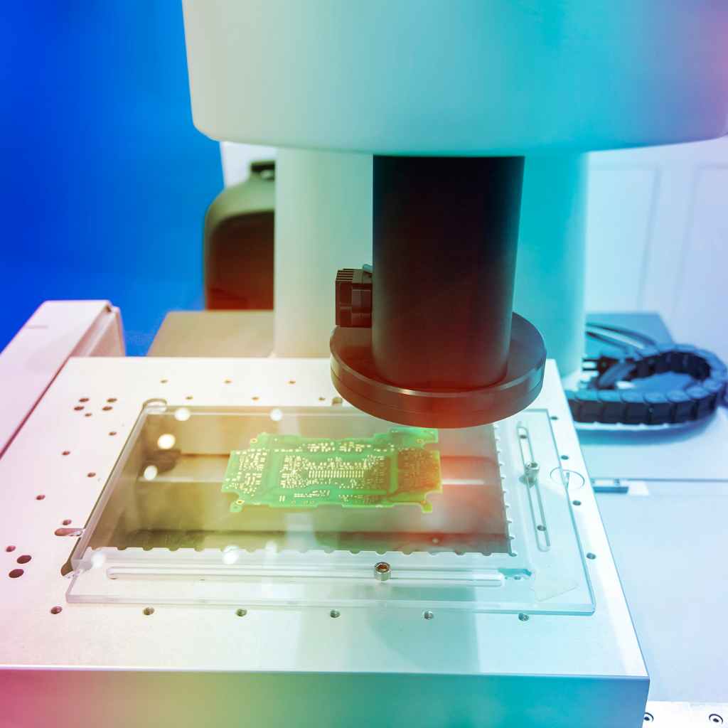 Automated optical inspection for quality control, ensuring accurate and reliable PCB manufacturing.
