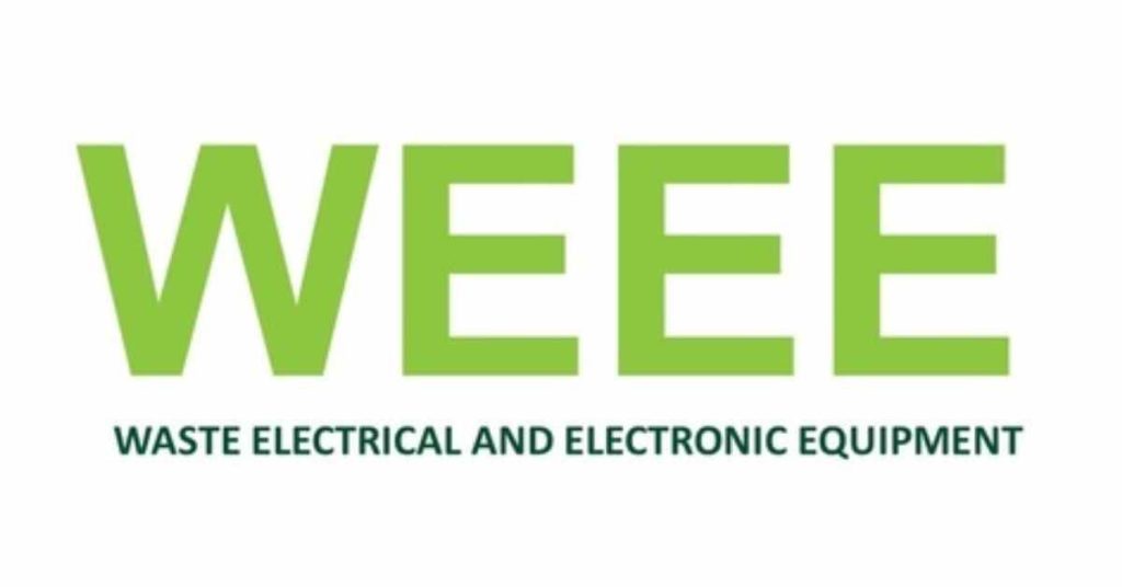 BENCOR adheres to WEEE directive for responsible electronic waste management, shown by a logo with "WEEE" in green and the text "WASTE ELECTRICAL AND ELECTRONIC EQUIPMENT.