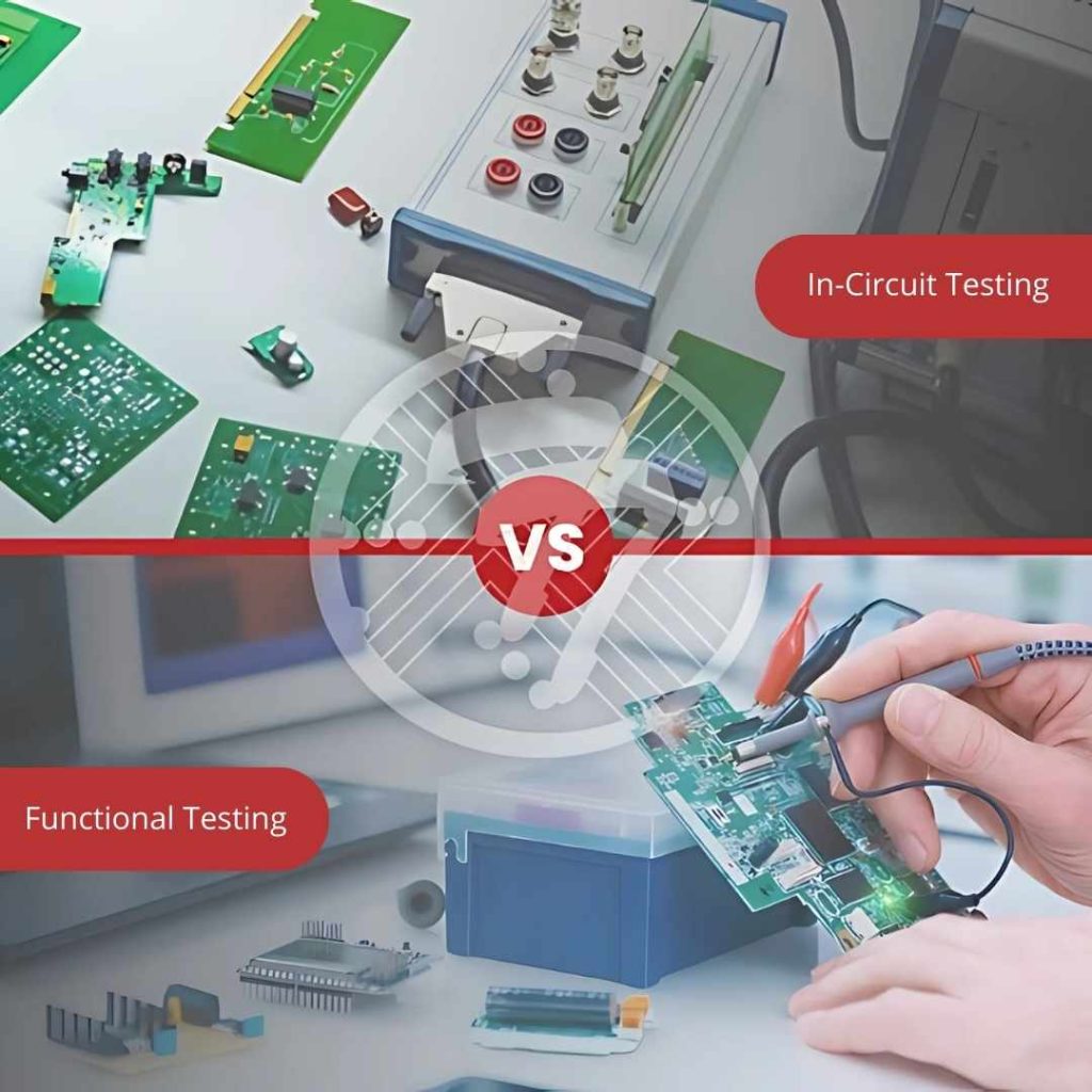functional testings vs in circuit testing